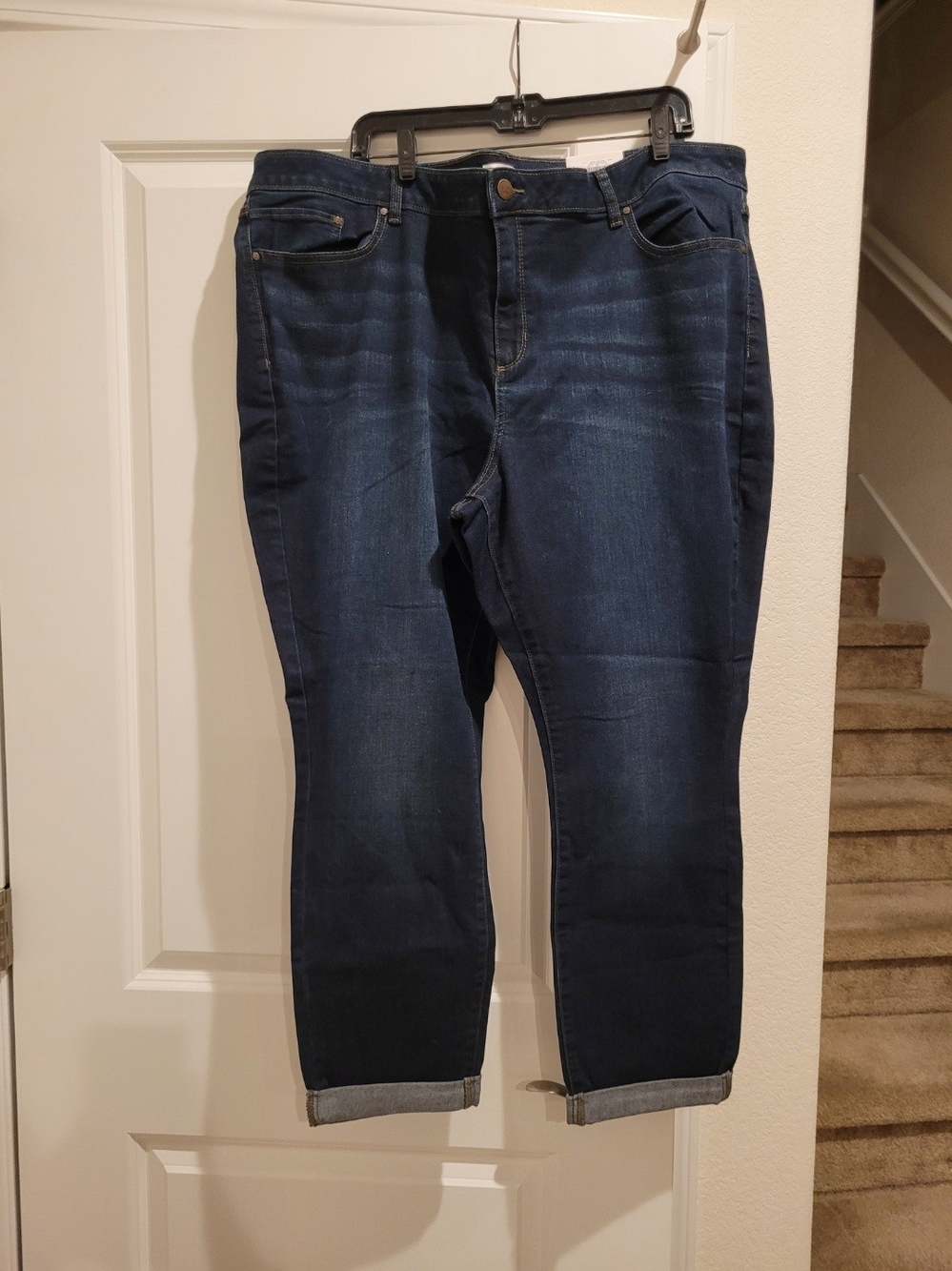 LC Lauren Conrad Slim Straight Men's Jeans in Dark Blue Wash 24w